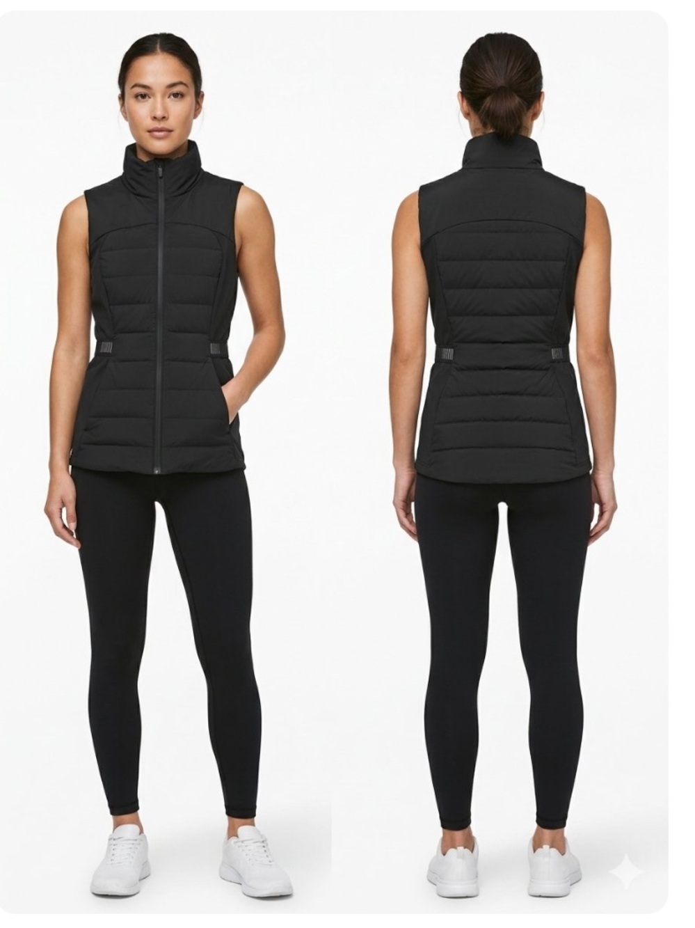 lululemon athletica Black Down For It All Vest Size 4